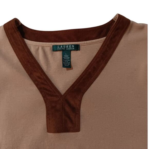 VINTAGE RALPH LAUREN Pullover Tunic Top Shirt LG Retro Preppy Country Western - Picture 5 of 10